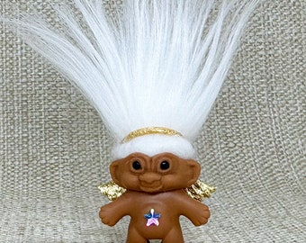 Angel Troll Doll, Baby Troll Doll, Angel Troll, Gold Angel Troll Doll