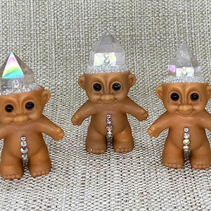 Troll Doll, Crystal Troll Doll, Angel Aura Quartz Troll Doll, Crystal Trolls, Spirit Dolls, Crystals, Angel Aura Troll Doll, OOAK Troll Doll