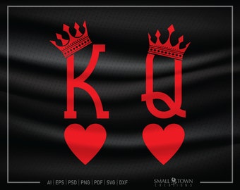 Queen Of Hearts Svg Etsy