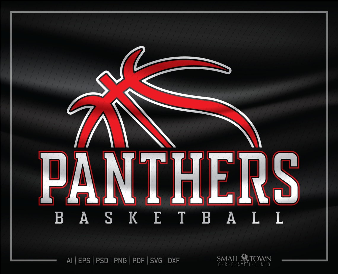 Panther Panther Basketball Panther Mascot Basketball Team Etsy
