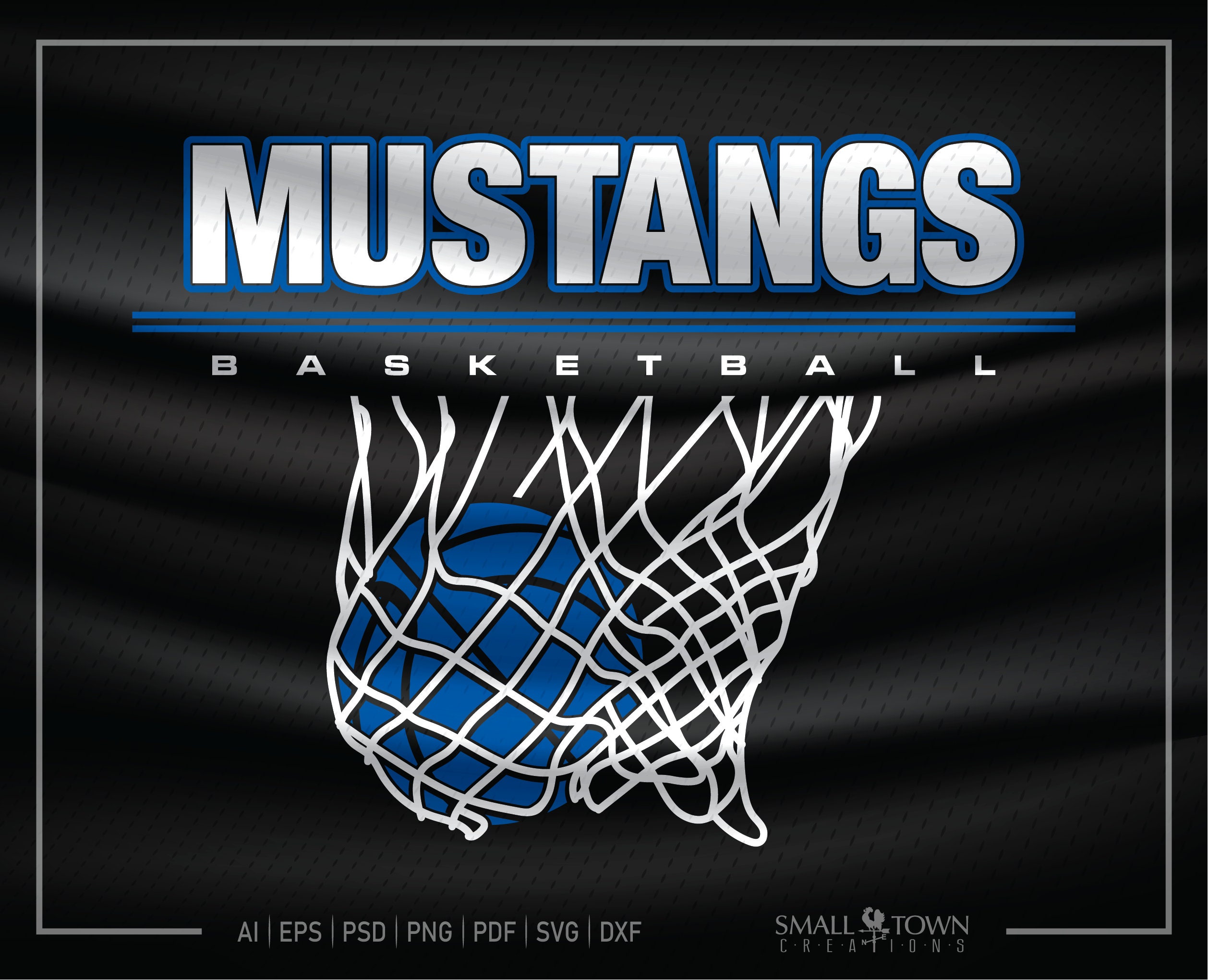 Mustang Mustang Basketball Mustang Mascot Basketball team Etsy