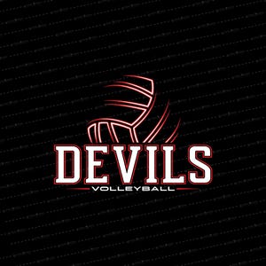 Devil Volleyball SVG // © SmalltownNEcreations 9.8.24