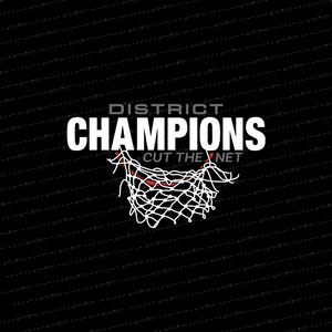 Basketball District Champions SVG // © SmalltownNEcreations 3.11.21
