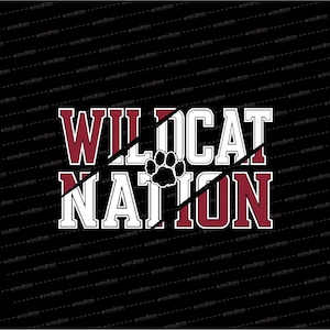 Wildcat Nation SVG // © SmalltownNEcreations 11.8.22