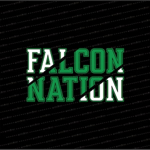 Falcon Nation SVG // © SmalltownNEcreations 5.24.22