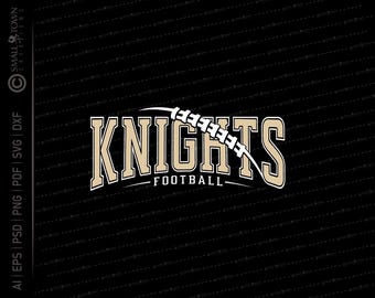 Knight Football SVG // © SmalltownNEcreations 9.17.24