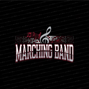 Marching Band SVG // Music // Band // Marching Band Logo // Musical Logo // © SmalltownNEcreations 2.3.22