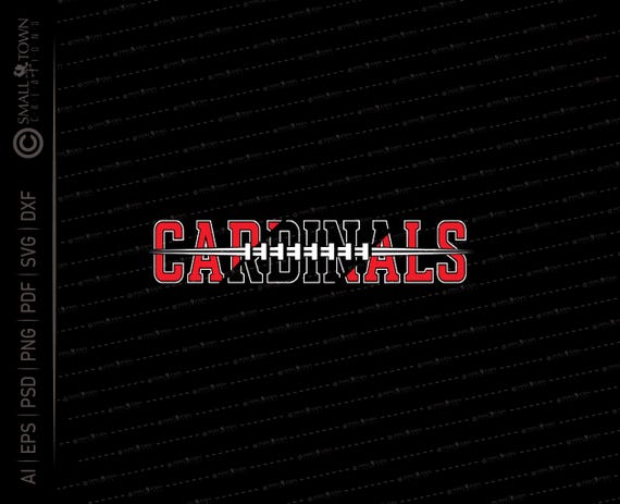 Cardinal Football SVG //  © SmalltownNEcreations 8.25.24