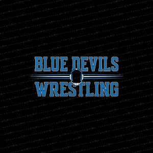 Blue Devil Wrestling SVG // © SmalltownNEcreations 10.16.21
