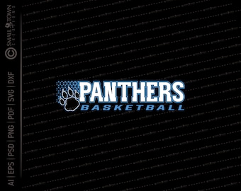 Panther Basketball SVG // © SmalltownNEcreations 1.12.24