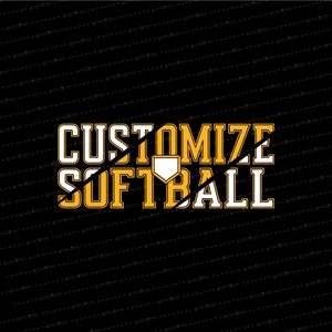 CUSTOM Softball SVG // Softball Team // Softball Diamond // Softball // © SmalltownNEcreations 2.6.23