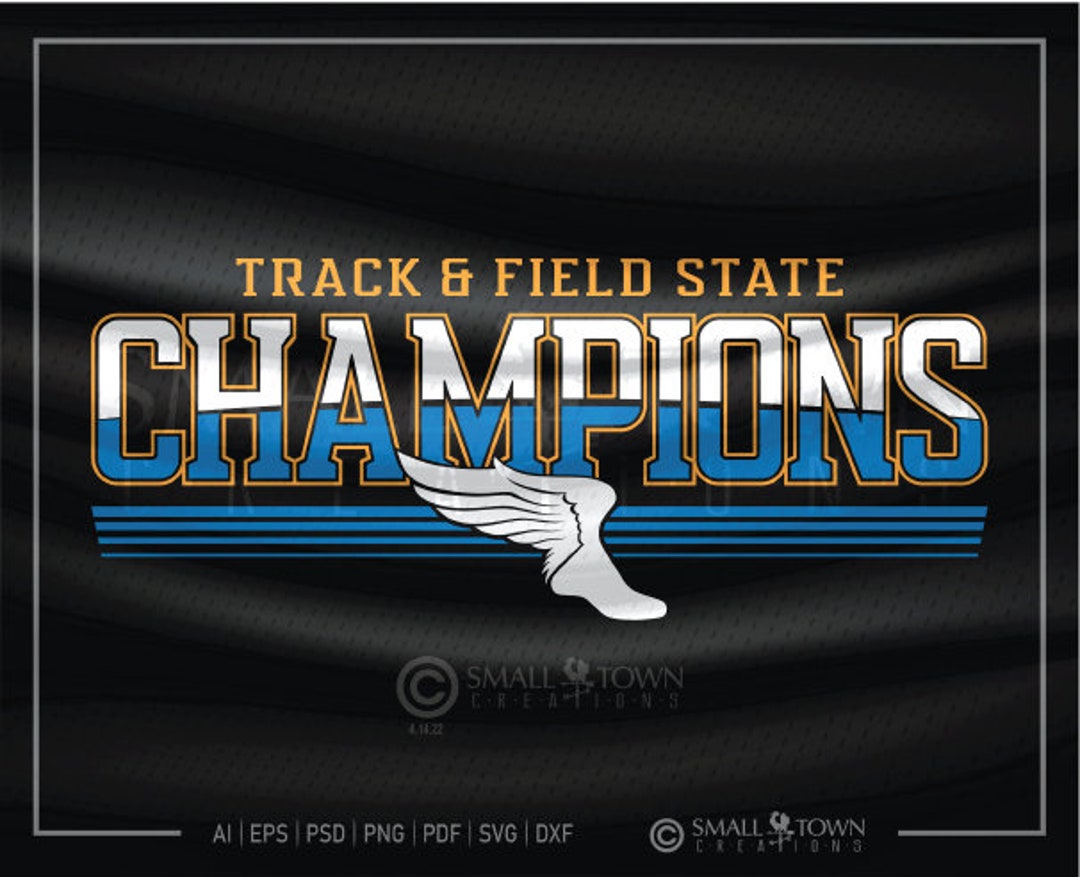 Track and Field State Champions SVG Track SVG Track Team Etsy