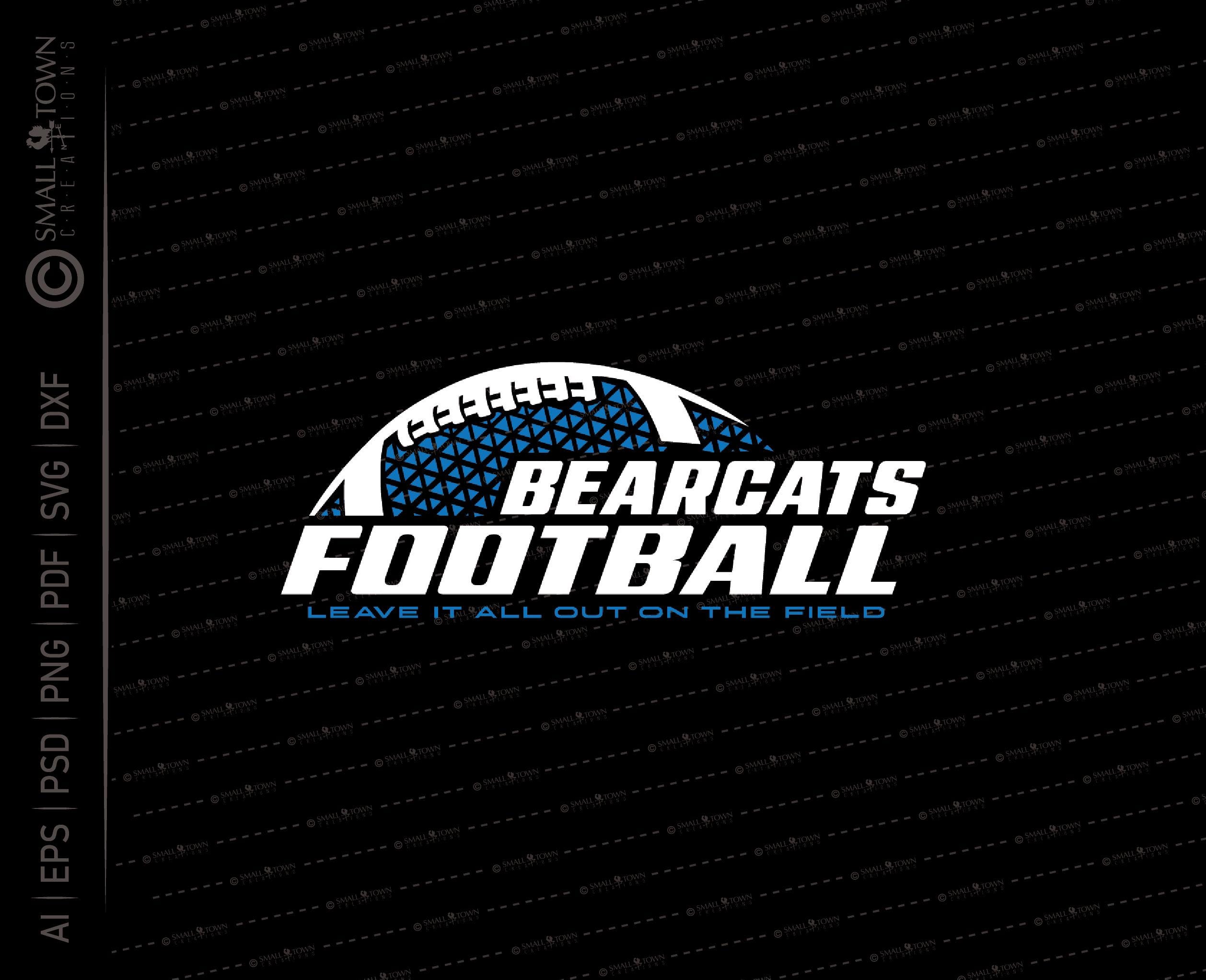Bearcat Football SVG // © SmalltownNEcreations 8.8.24