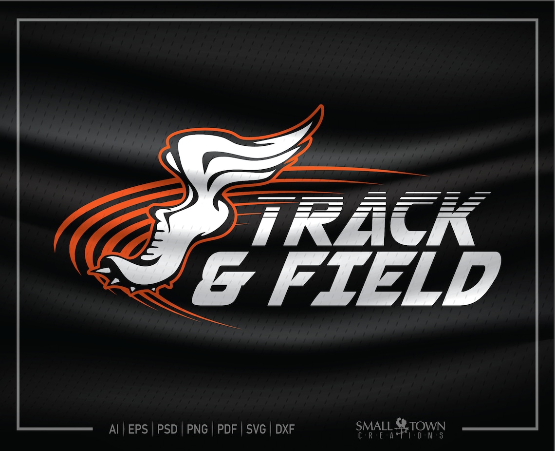 Track and Field Track and Field logo Running logo Track Etsy