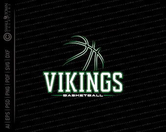 Viking Basketball SVG // © SmalltownNEcreations 1.21.23