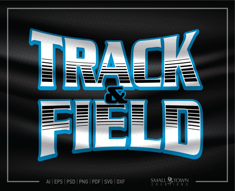 Track and Field Track and Field Logo Running Logo Track Etsy