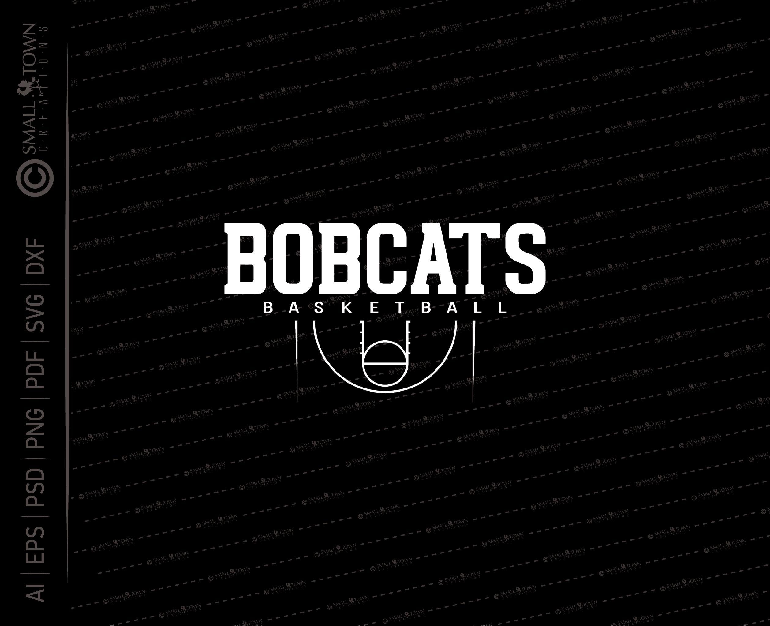 Bobcat Basketball SVG // © SmalltownNEcreations 12.16.24, image size:2516x2045