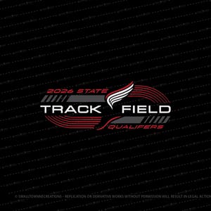 State Track and Field Qualifiers SVG // © SmalltownNEcreations 2.26.25