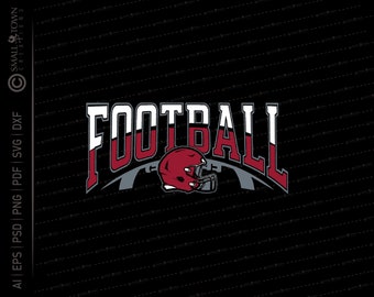 Football SVG // © SmalltownNEcreations 10.25.21