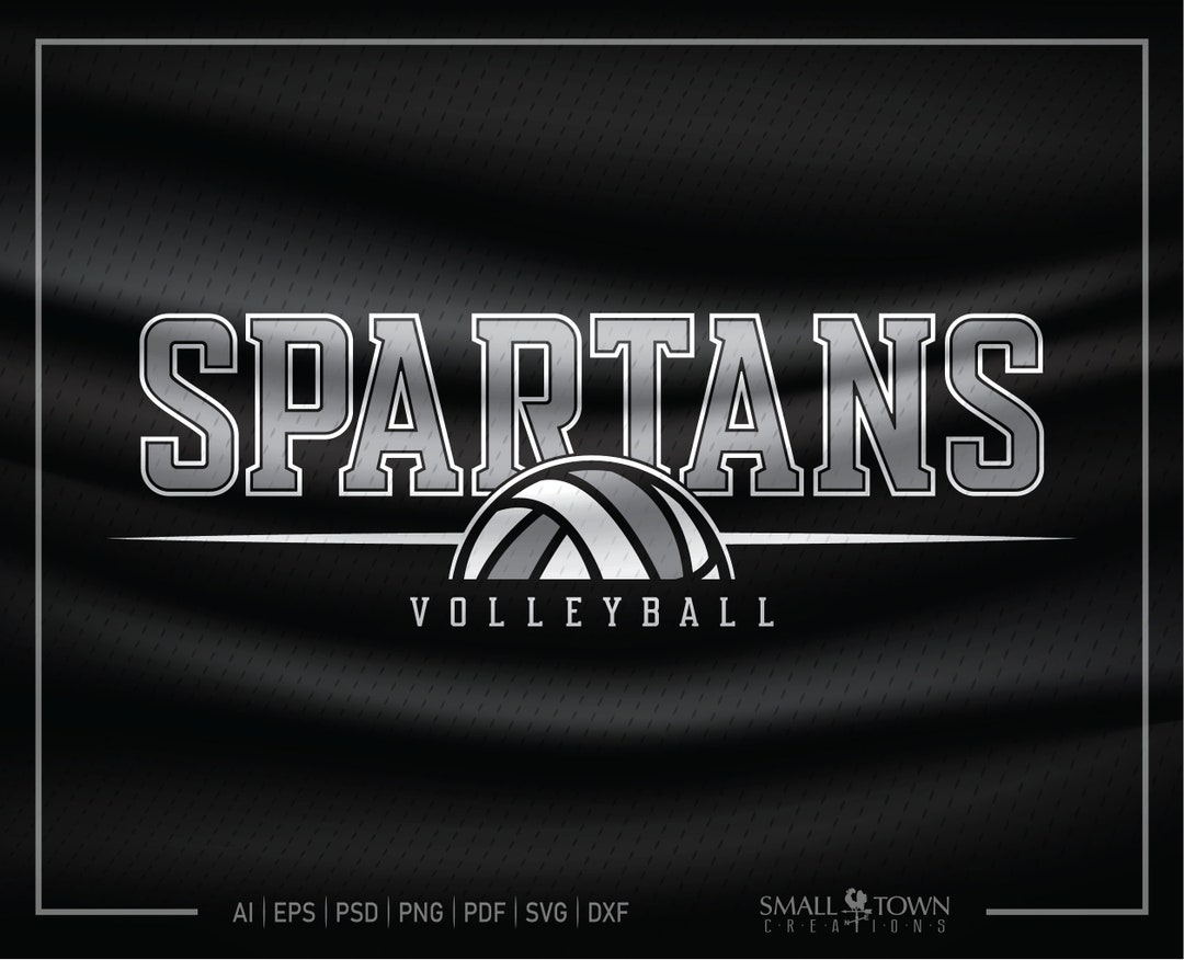 Spartan SVG Volleyball SVG Spartan Volleyball Spartan Etsy