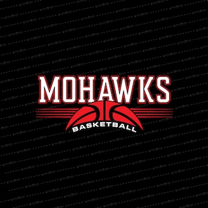 Mohawk Basketball SVG // © SmalltownNEcreations 8.19.24