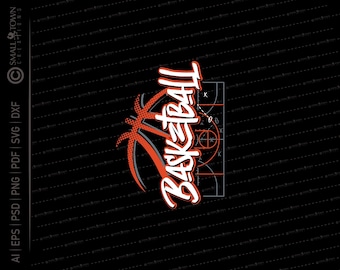 Basketball SVG // © SmalltownNEcreations 11.3.23