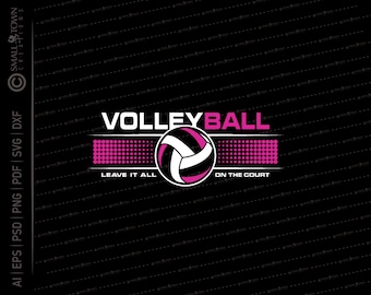 Volleyball SVG // © SmalltownNEcreations 1.15.19