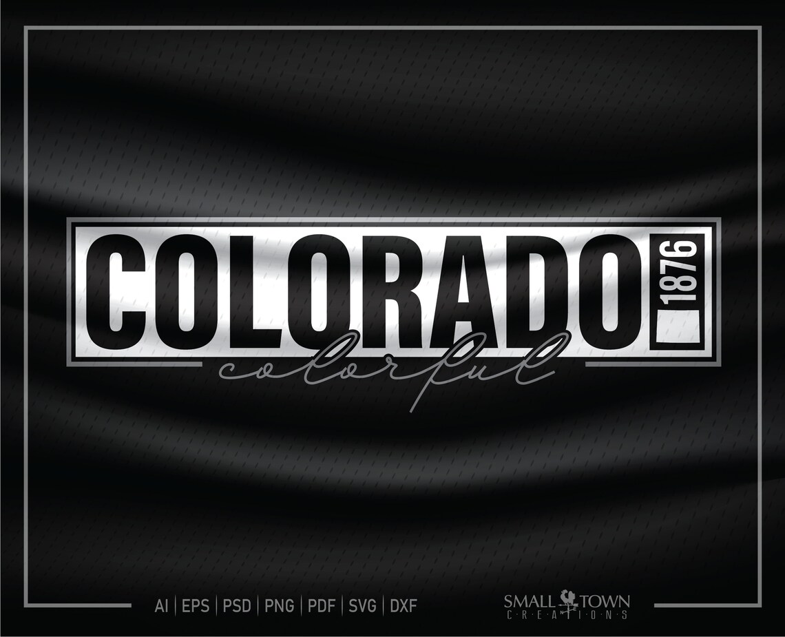 Colorado SVG State of Colorado Colorful CO Colorado motto Etsy