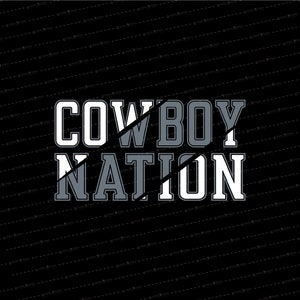 Cowboy SVG // Cowboy Nation SVG // Cowboy // Nation // Team // Pride // © SmalltownNEcreations 7.15.22