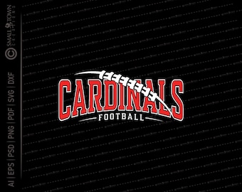 Cardinal Football SVG //  © SmalltownNEcreations 8.22.22