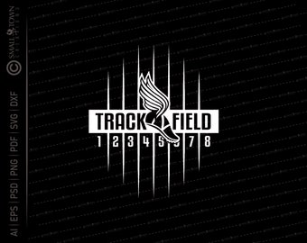 Track and Field SVG // © SmalltownNEcreations 10.9.19