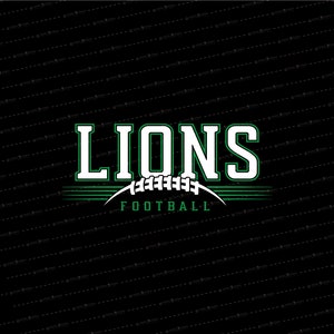 Lion Football SVG // © SmalltownNEcreations 8.2.24