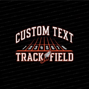 CUSTOM Track and Field SVG // Track and Field // Track // Track Coach // © SmalltownNEcreations 4.19.22