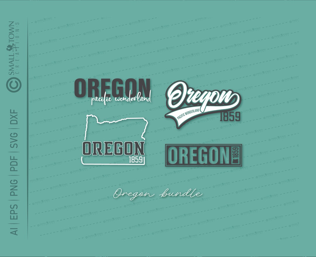 Oregon Bundle SVG // Oregon // Pacific Wonderland // OR // limited ...