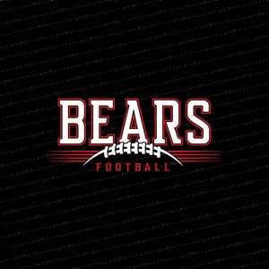 Bear Football SVG // © SmalltownNEcreations 9.26.19