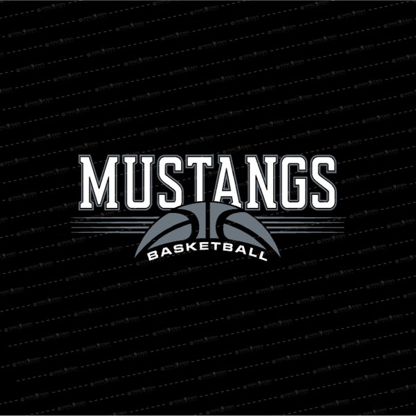 Mustang SVG // Mustang Basketball // Basketball // Mustang // Team // © SmalltownNEcreations 11.21.22