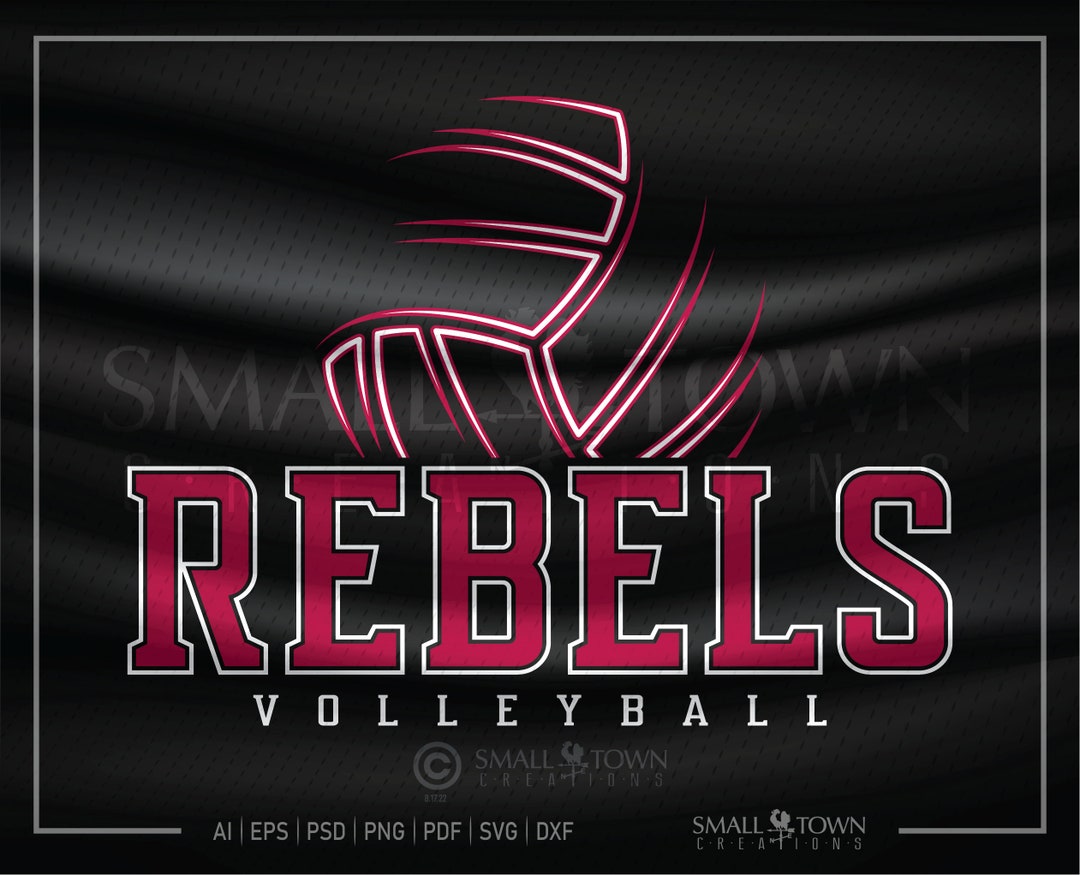 Rebel SVG Rebel Volleyball SVG Volleyball SVG Rebel Pride Etsy