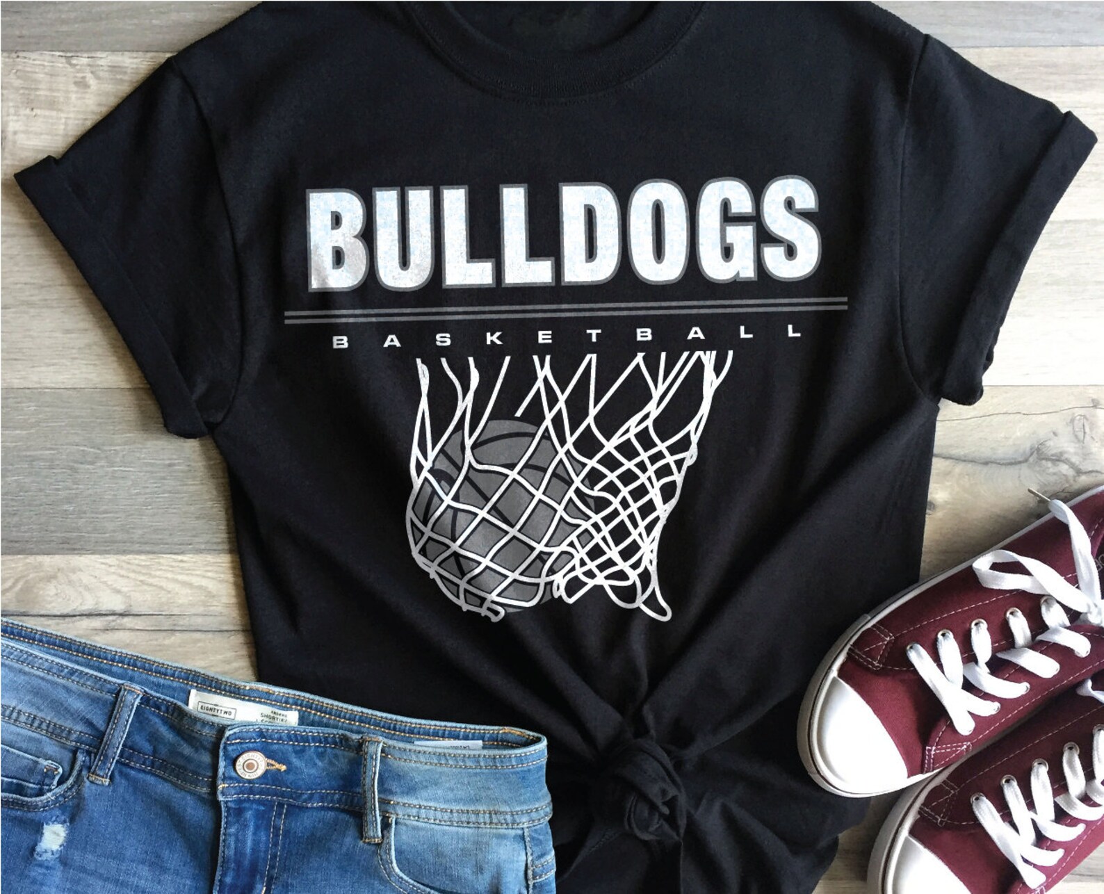 Bulldogs Basketball basketball dog paw love basketball Etsy
