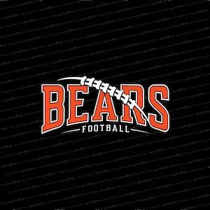 Bear Football SVG // © SmalltownNEcreations 8.2.24