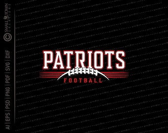 Patriot Football SVG // © SmalltownNEcreations 9.2.24