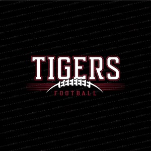 Tiger Football SVG // © SmalltownNEcreations 1.25.24