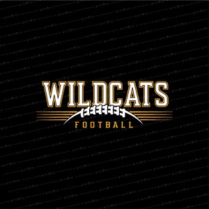 Wildcat Football SVG // © SmalltownNEcreations 8.23.22