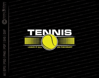 Tennis SVG // © SmalltownNEcreations 10.8.19