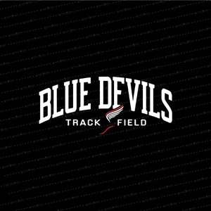 Blue Devil Track and Field SVG // © SmalltownNEcreations 2.2.24