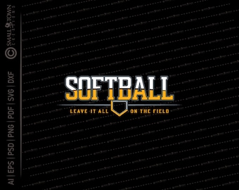 Softball SVG // © SmalltownNEcreations 1.23.22
