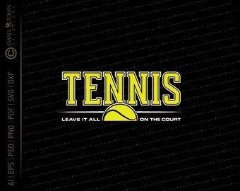 Tennis SVG // Tennis Ball // Tennis Team // Tennis Coach // © SmalltownNEcreations 12.17.20
