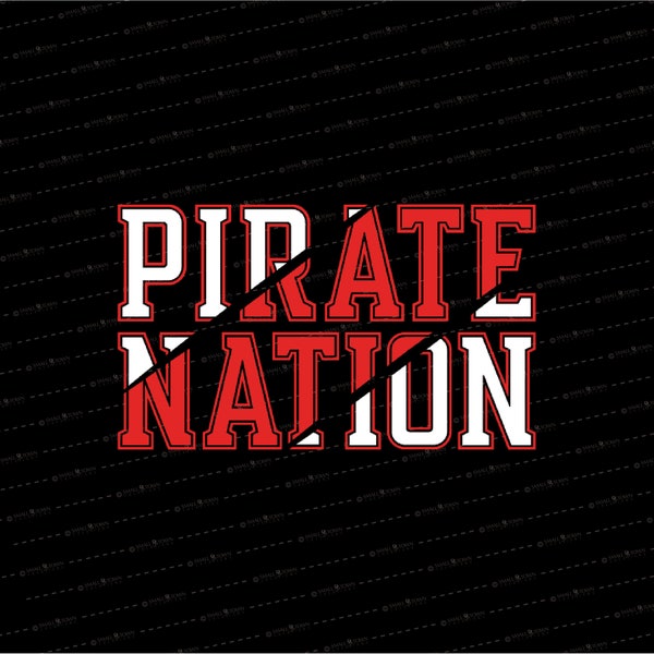 Pirate SVG // Pirates Nation SVG // Pirate Mascot // Pirate Team // Pirate // © SmalltownNEcreations 9.21.22