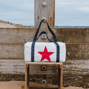 Recycled Sailcloth Flight Travel Overnight Weekend Bag