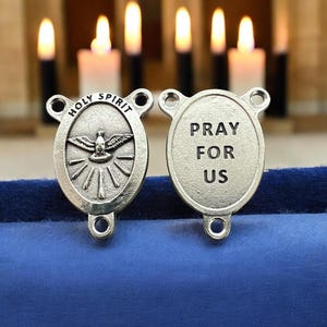 Premium Oval Holy Spirit Rosary Center | Italian Rosary Parts