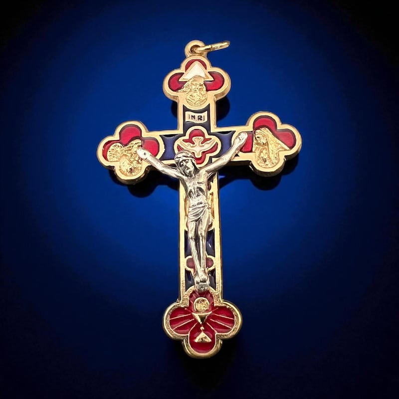 Holy Face Crucifix Necklace - Etsy